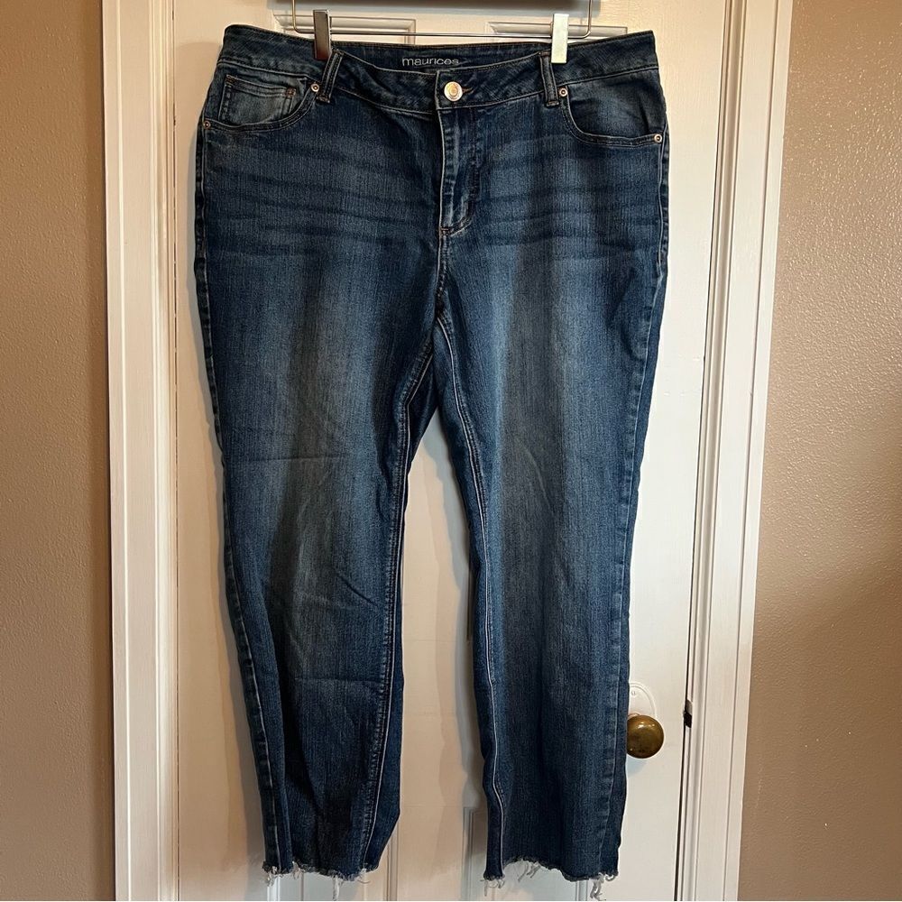Maurices Blue Ankle Cropped Jeans